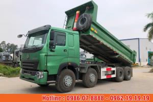 Xe Ben Howo 4 Chân Động Cơ 380HP Thùng Đúc Khí Thải Euro 5