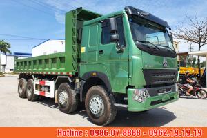 Xe Ben Howo 4 Chân Động Cơ 380HP Thùng Vuông Khí Thải Euro 5